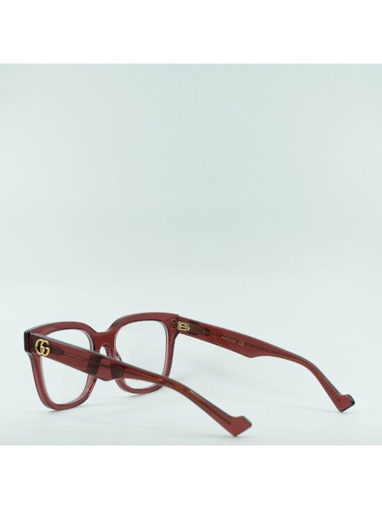 Gucci GG0958O 006 Square Eyeglasses 52mm - Burgundy main image 5